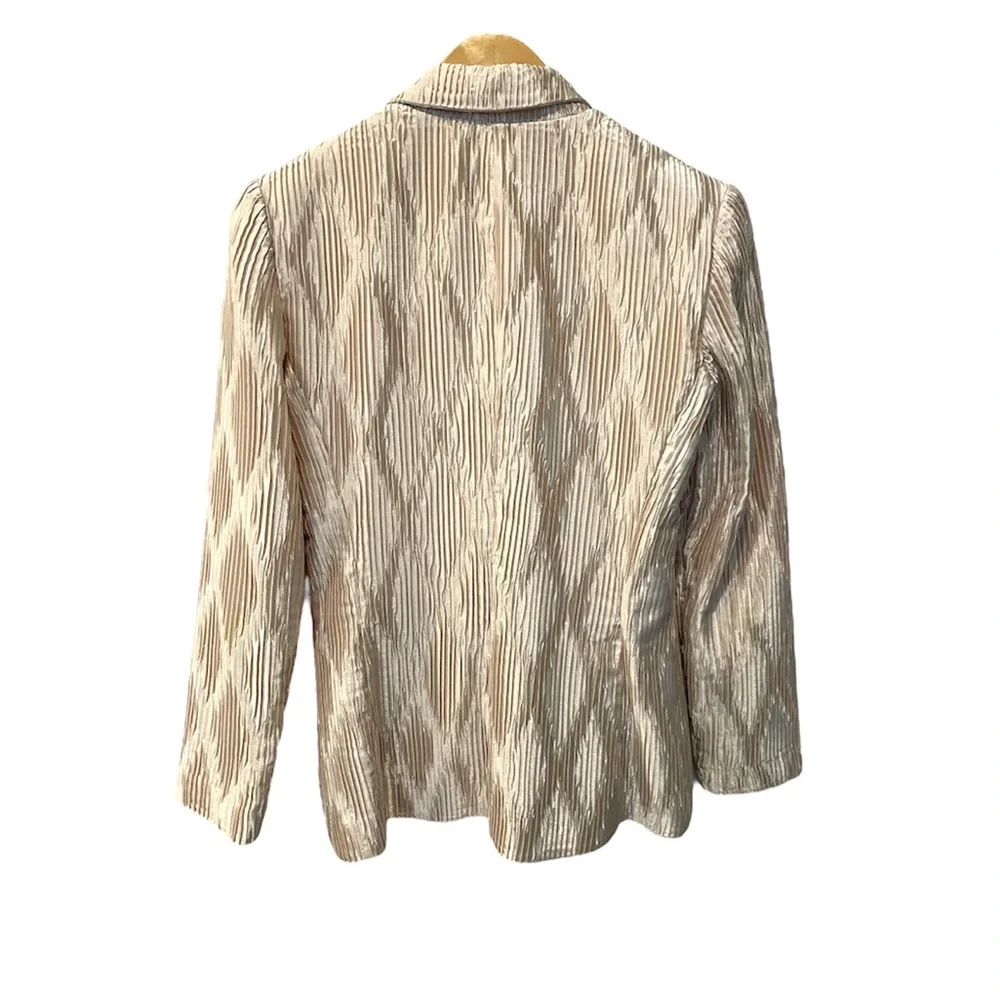 JOSEPH RIBKOFF Gold Dressy Office Night Out Jacket Blazer Size 6 - Picture 3 of 9